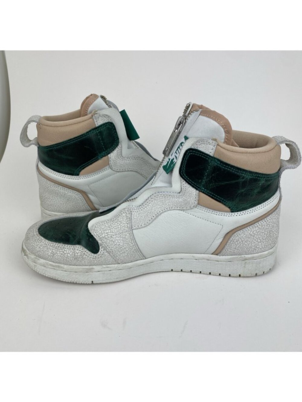 Nike Air Jordan 1 Retro High Zip Mystic Green Womens 8.5 AQ3742-003 - Picture 7 of 10